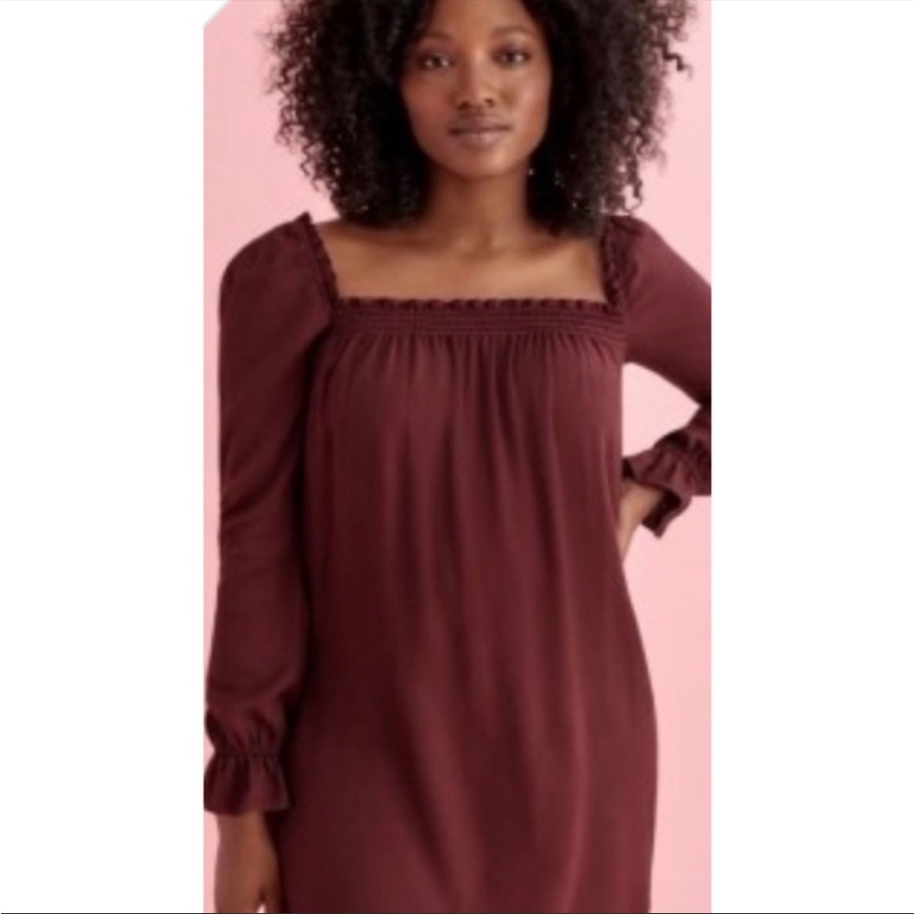 Reformation Hudson Smocked Mini Dress